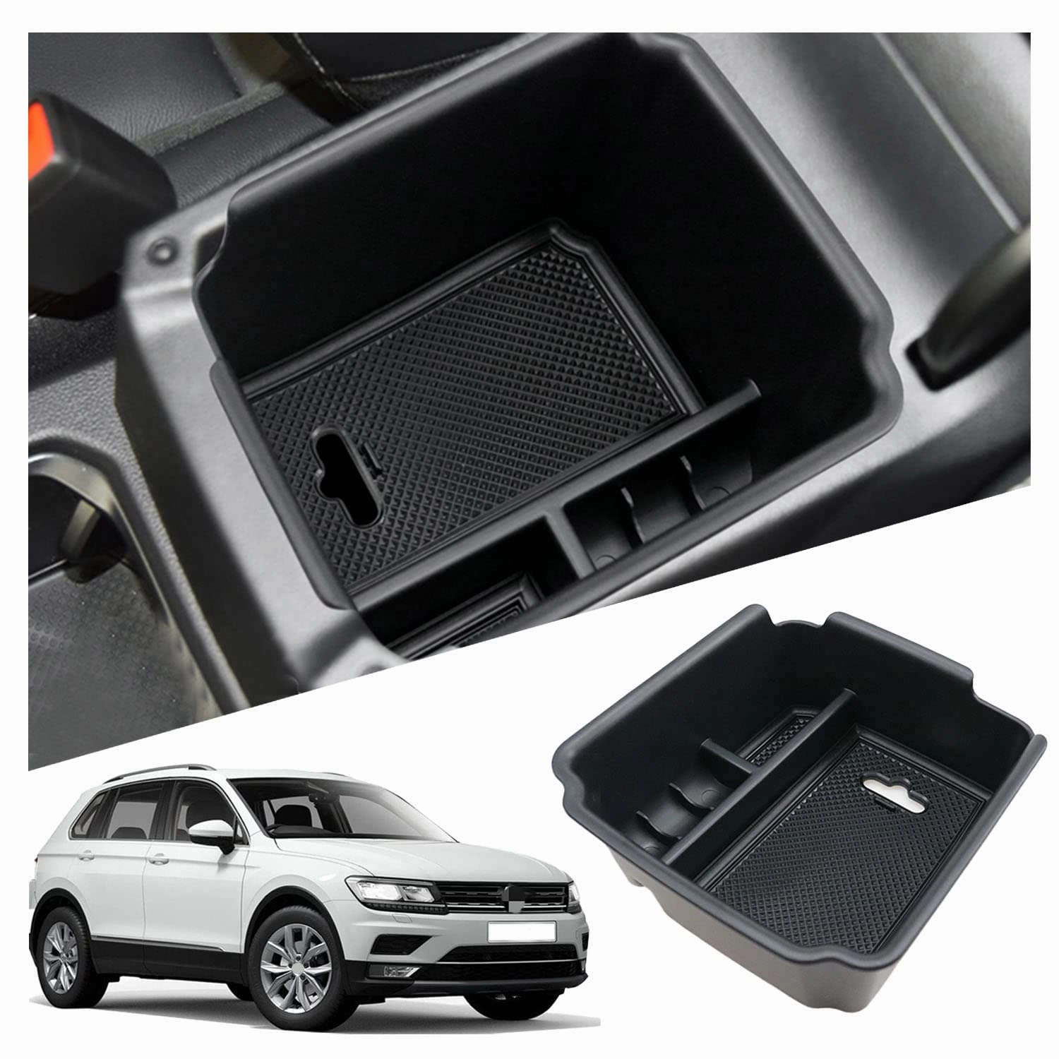 For Vw Tiguan Allspace Center Armrest Storage Tray 2018  Limited Time Hot Deal