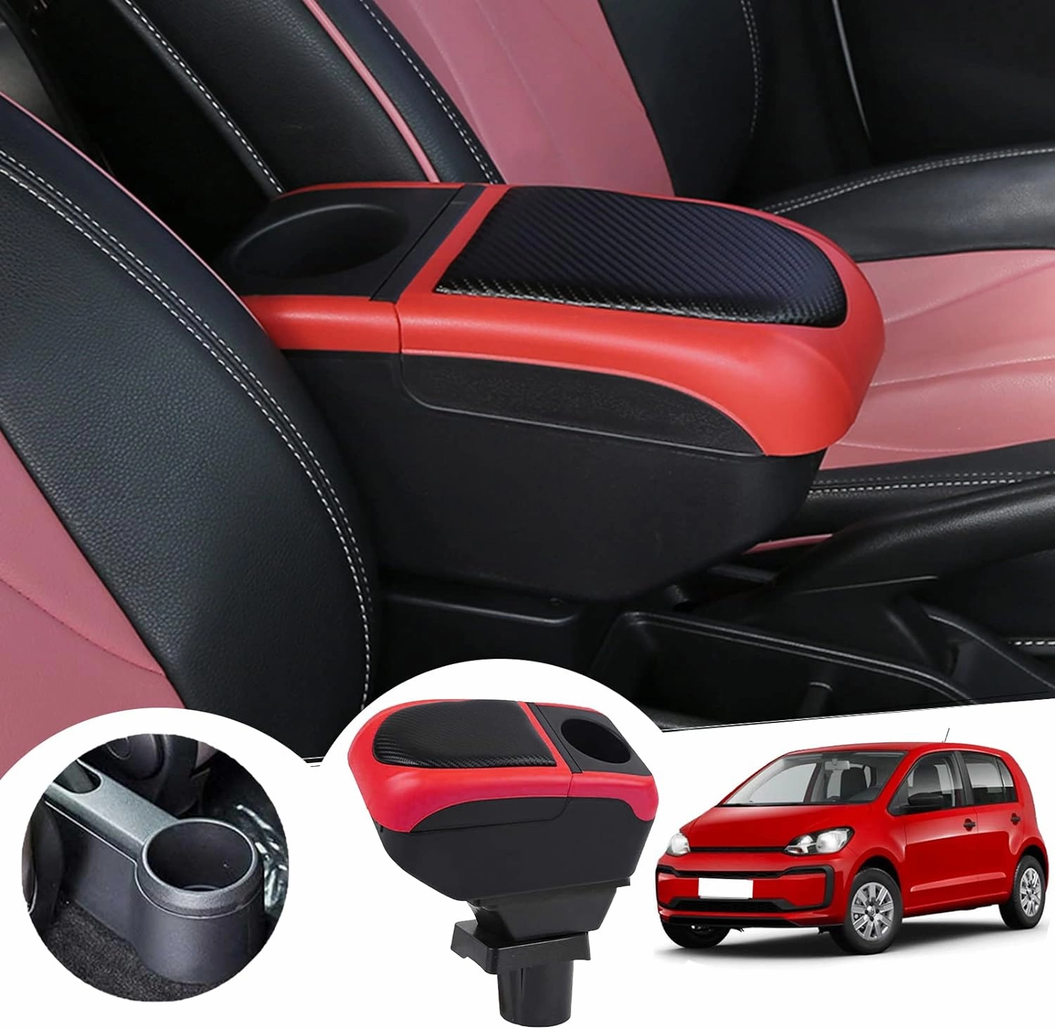 For Vw Up/ Seat Mii/ Skoda Citigo Centre Console Armrest Box 2013-2022 Save More Now Dont Miss Todays Deal