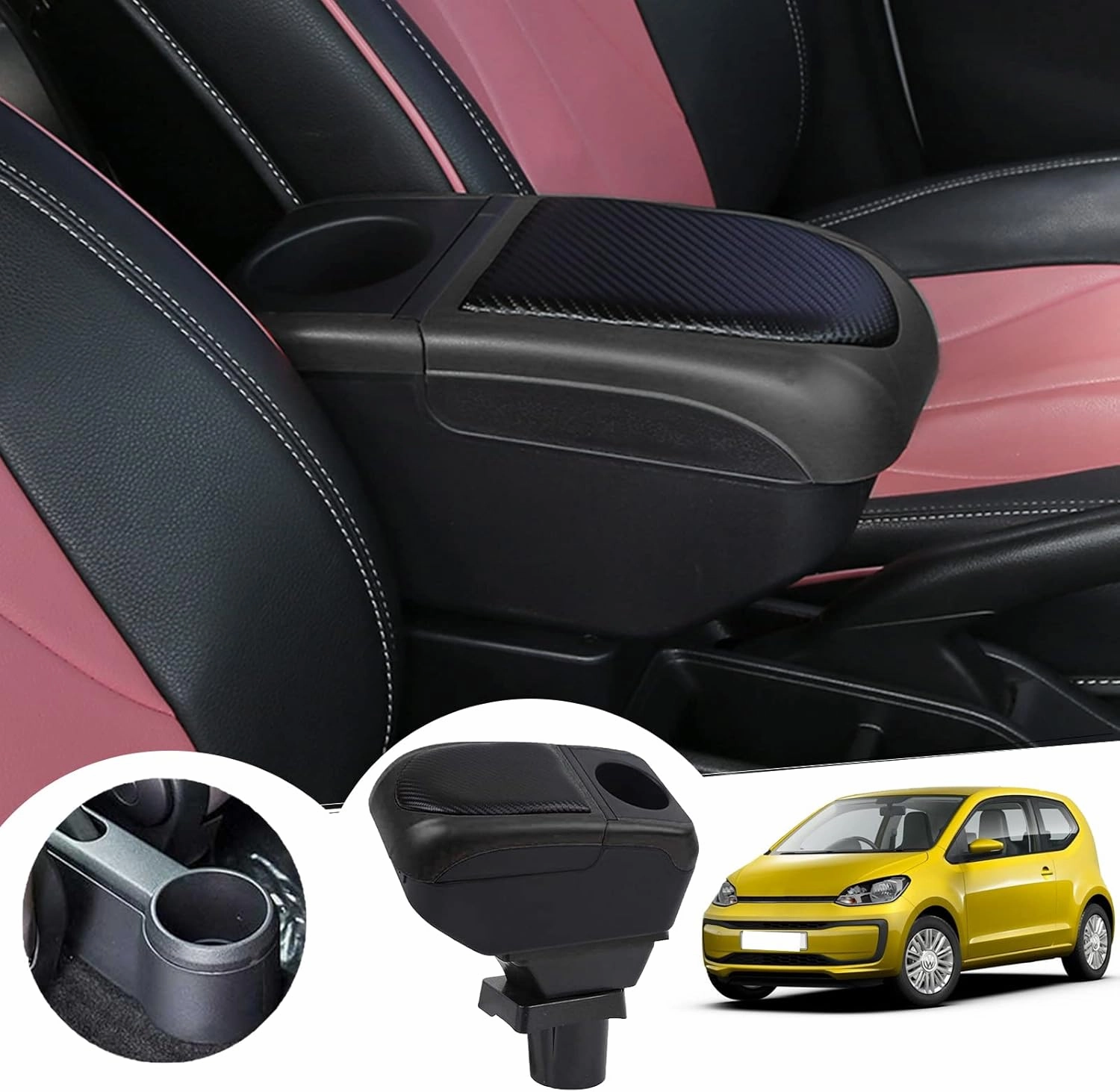 For Vw Up/ Seat Mii/ Skoda Citigo Centre Console Armrest Box 2013-2022 Dont Miss Todays Deal