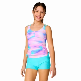 Free Country Girls' Dreamy Drift Tankini Swim Set stylish teen girl swimsuits, teen girls swimwear sets