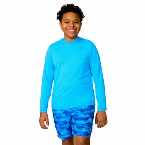 Free Country The Kids' Everybody SunFree UPF Hoodie boys swimwear sets, boys swim trunks