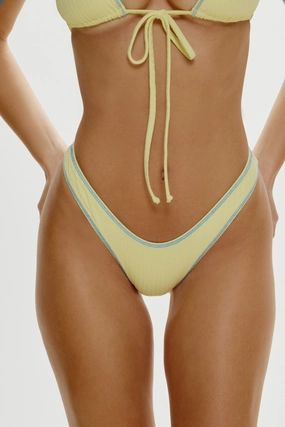 Full Moon Micro Bikini Bottom - Honeycomb beach bikini styles for women, modern cut swim bikinis
