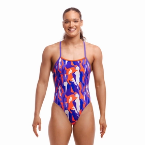 Funkita Torvill Twisted Ladies Swimsuit swim training suits women, performance one piece swimsuits