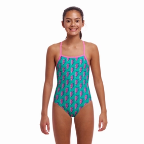 Funkita Zip Zap Strapped In Girls Swimsuit swim training suits women, performance one piece swimsuits