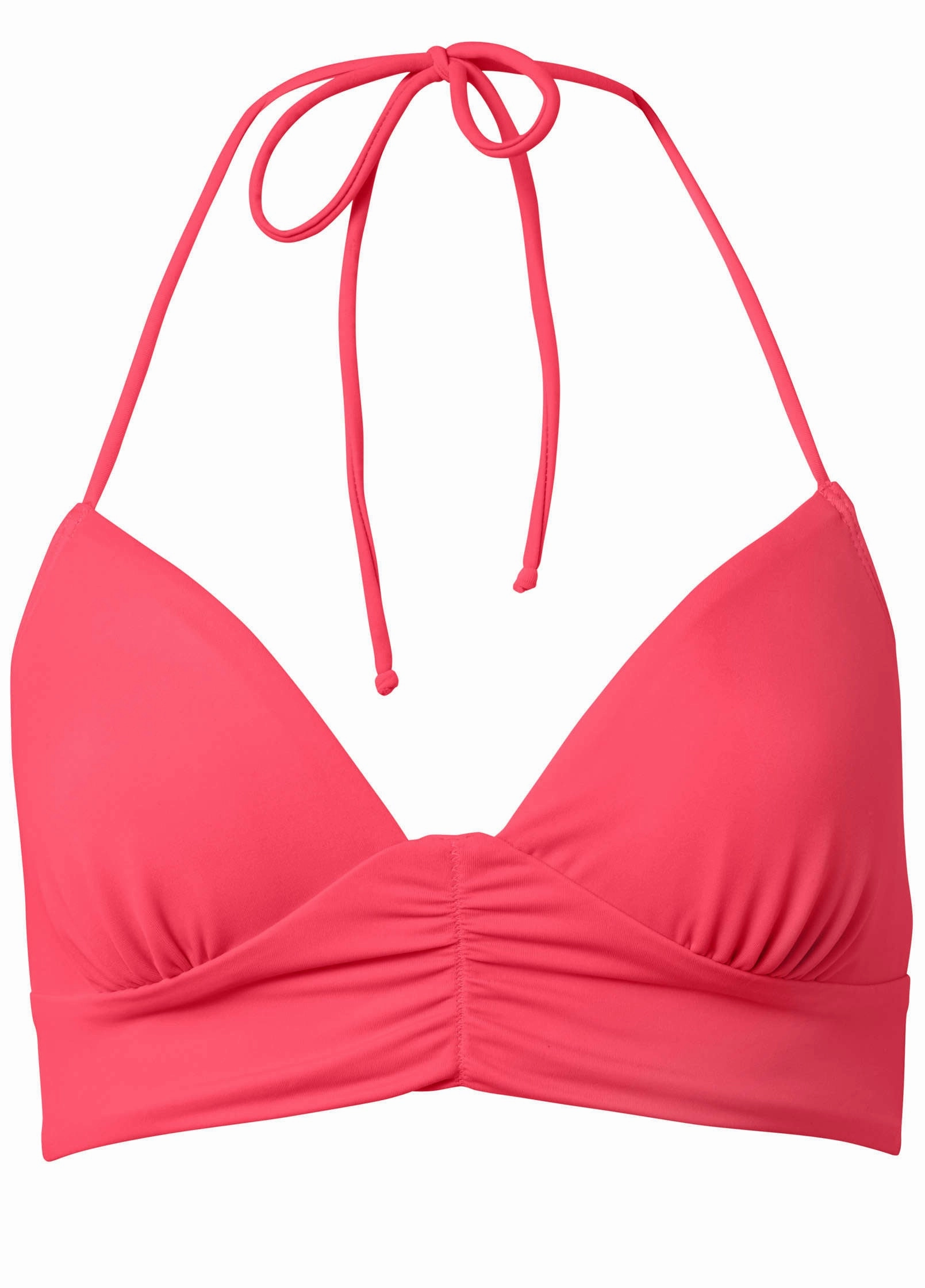 Gathered Triangle Top - Sunset Pink
