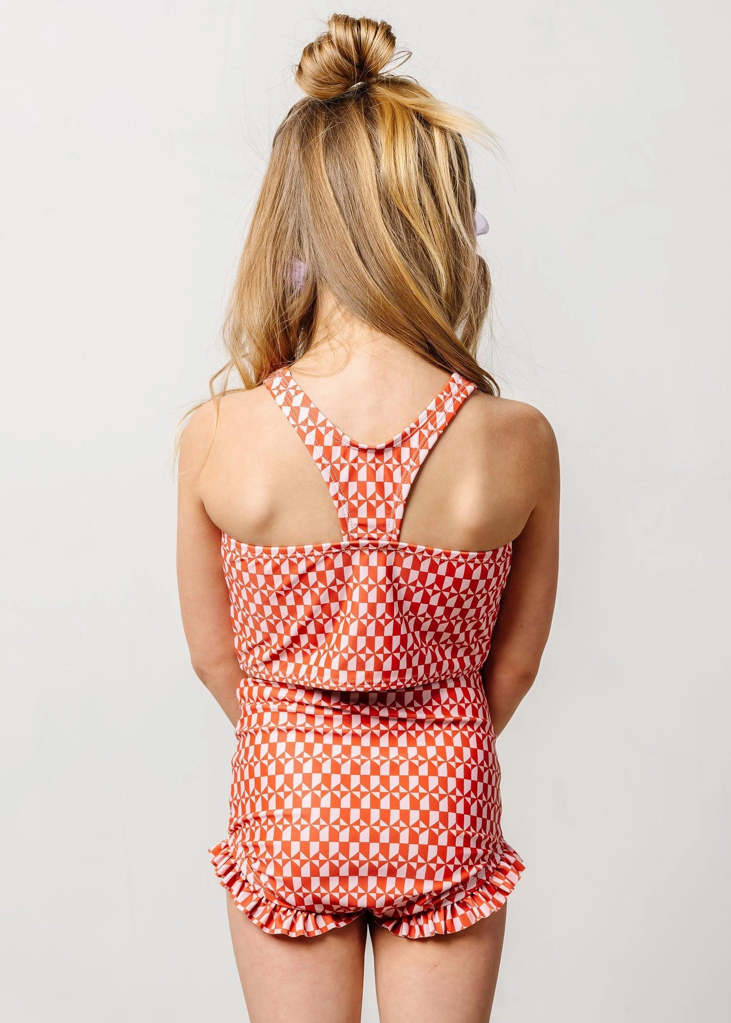 Geometric | Mini Racer Back Top