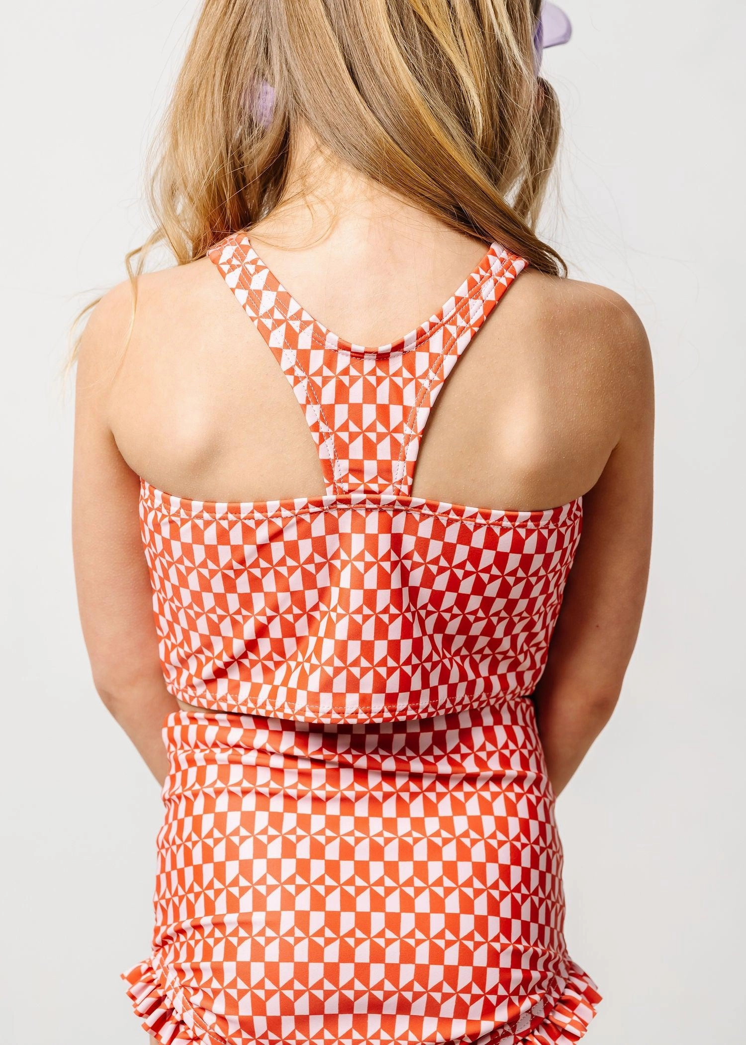 Geometric | Mini Racer Back Top