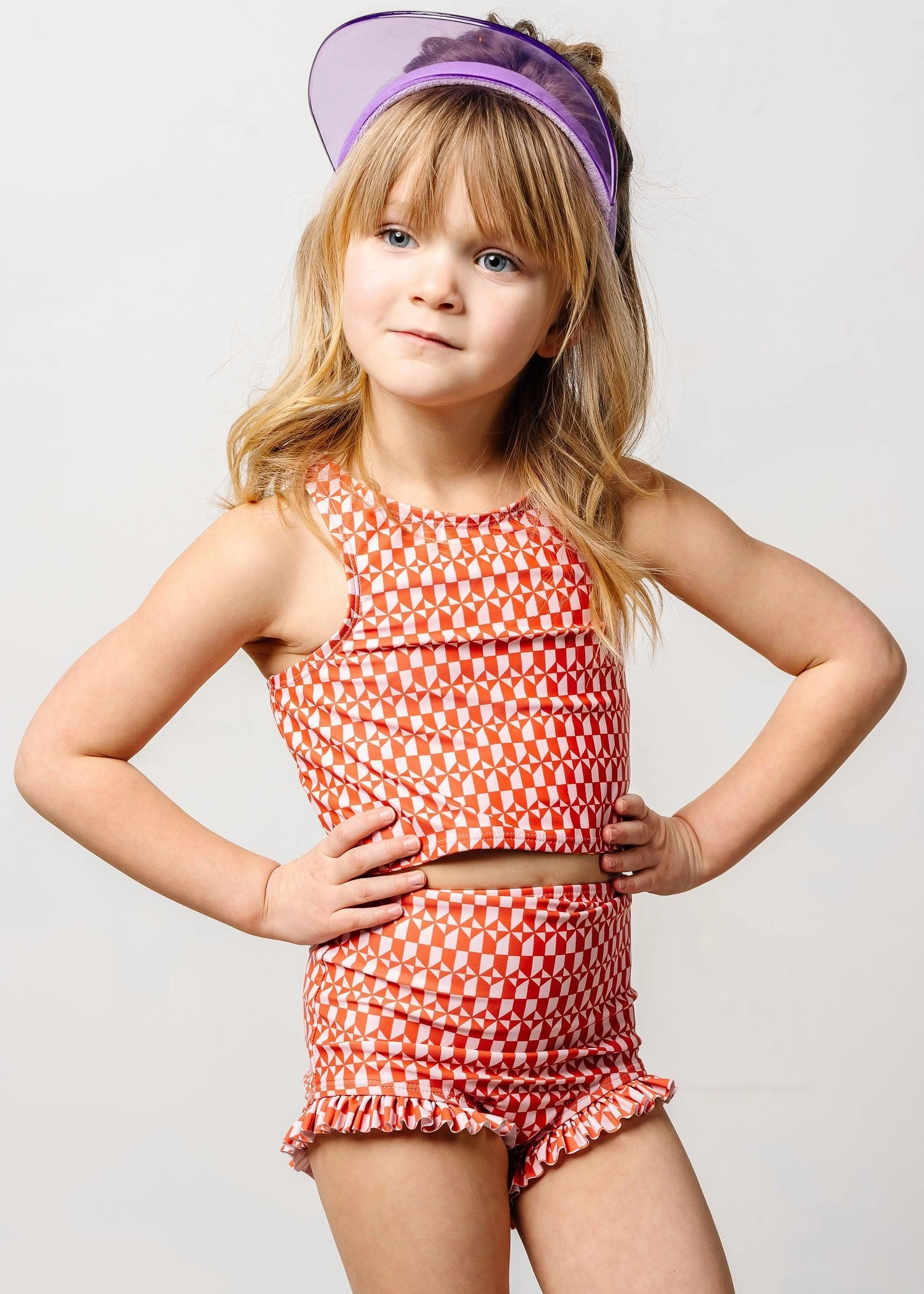 Geometric | Mini Racer Back Top