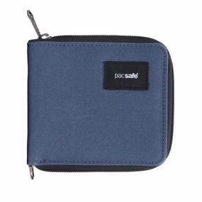 Secure Card Holder Pacsafe Rfidsafe Rfid Blocking Zip Around Wallet