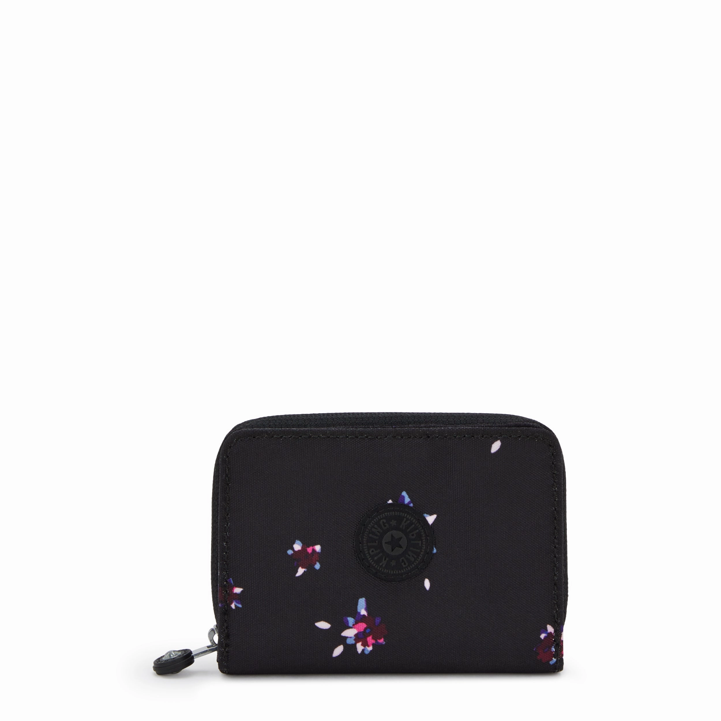 RFID Key Wallet Travel Card Protector Kipling Money Love Small Printed Wallet - Night Flower