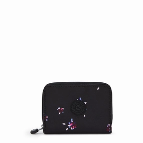 RFID Key Wallet Travel Card Protector Kipling Money Love Small Printed Wallet - Night Flower