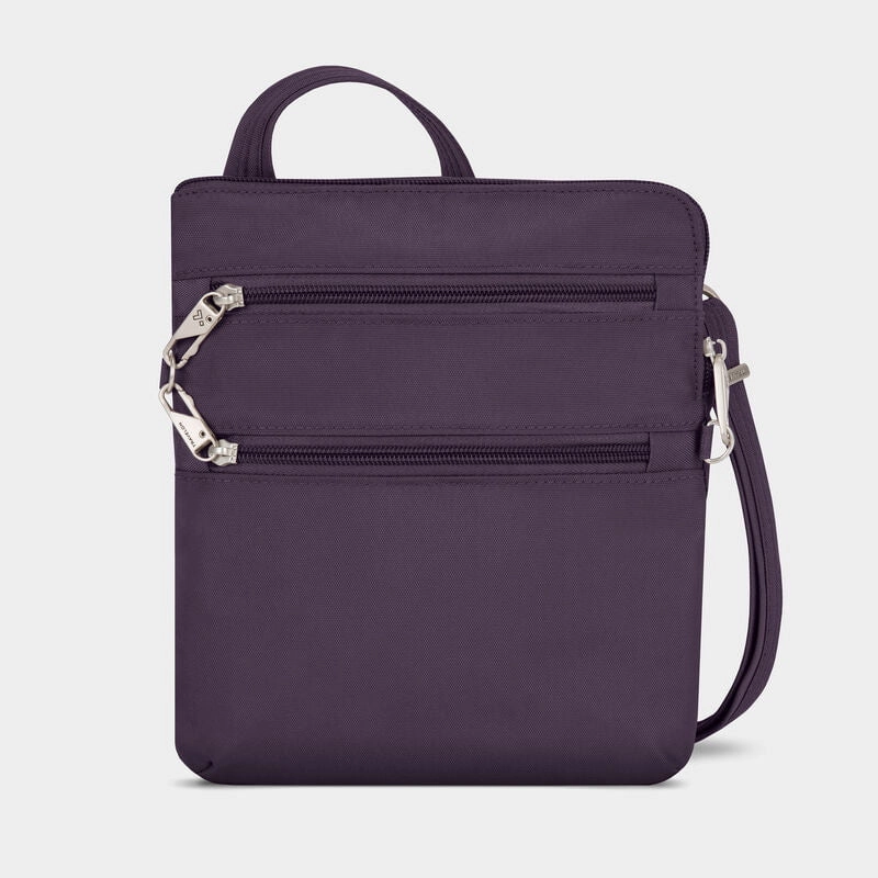 Travel Anti-Theft Belt Anti-Theft Travel Organizer Travelon Anti-Theft Classic Slim Double Zip Crossbody