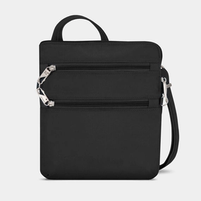 Travelon Anti-Theft Classic Slim Double Zip Crossbody Secure RFID Passport Wallet