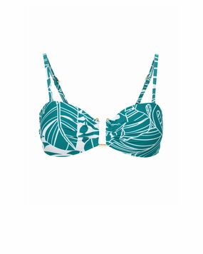 Gina Top In Isle of Palms strapless swimwear tops, lightweight swim tops