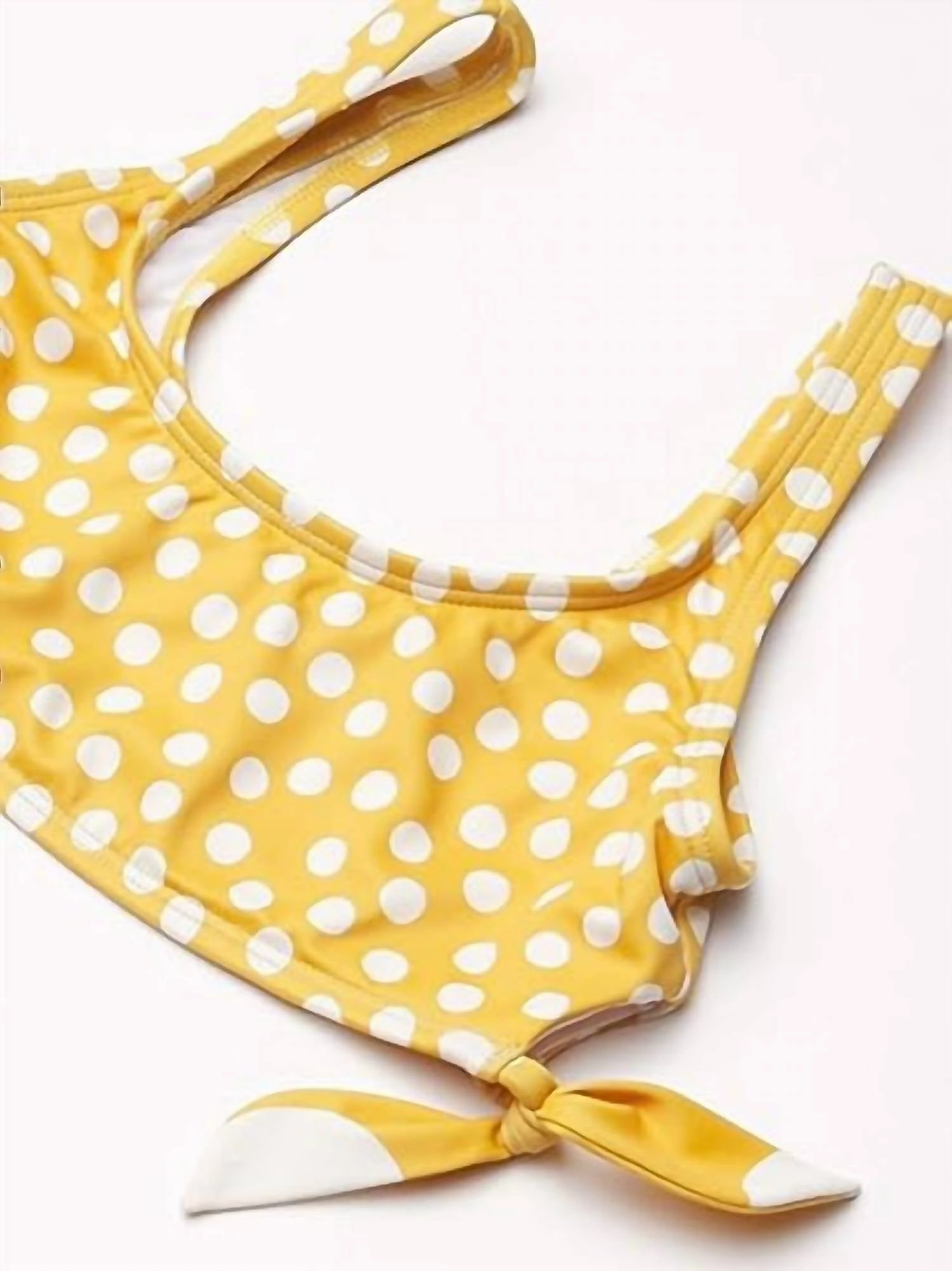 Girl's 4Ever Sun Hankie Tie Bikini Top In Bright Gold