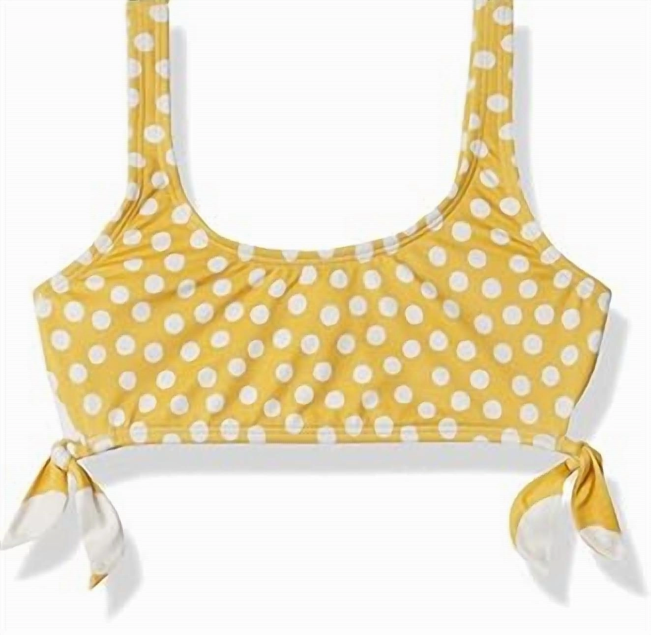 Girl's 4Ever Sun Hankie Tie Bikini Top In Bright Gold stylish teen girl swimsuits, teen girls swimwear sets