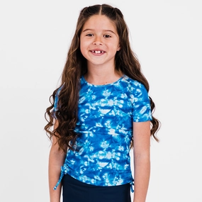 Girl's Short Sleeve Lily Swim Top cute swimsuits for teen girls, modest teen swimwear