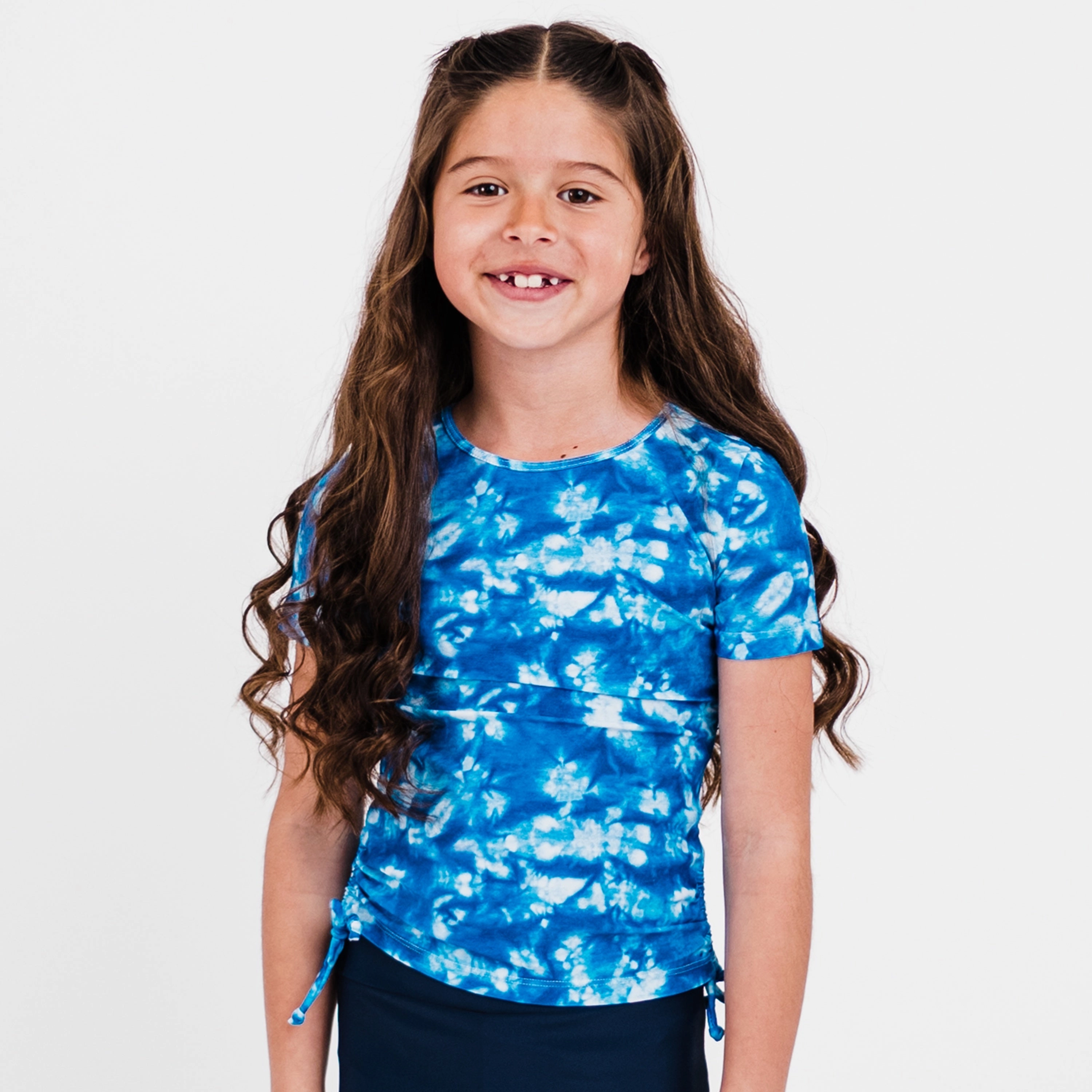 Girl's Short Sleeve Lily Swim Top cute swimsuits for teen girls, modest teen swimwear
