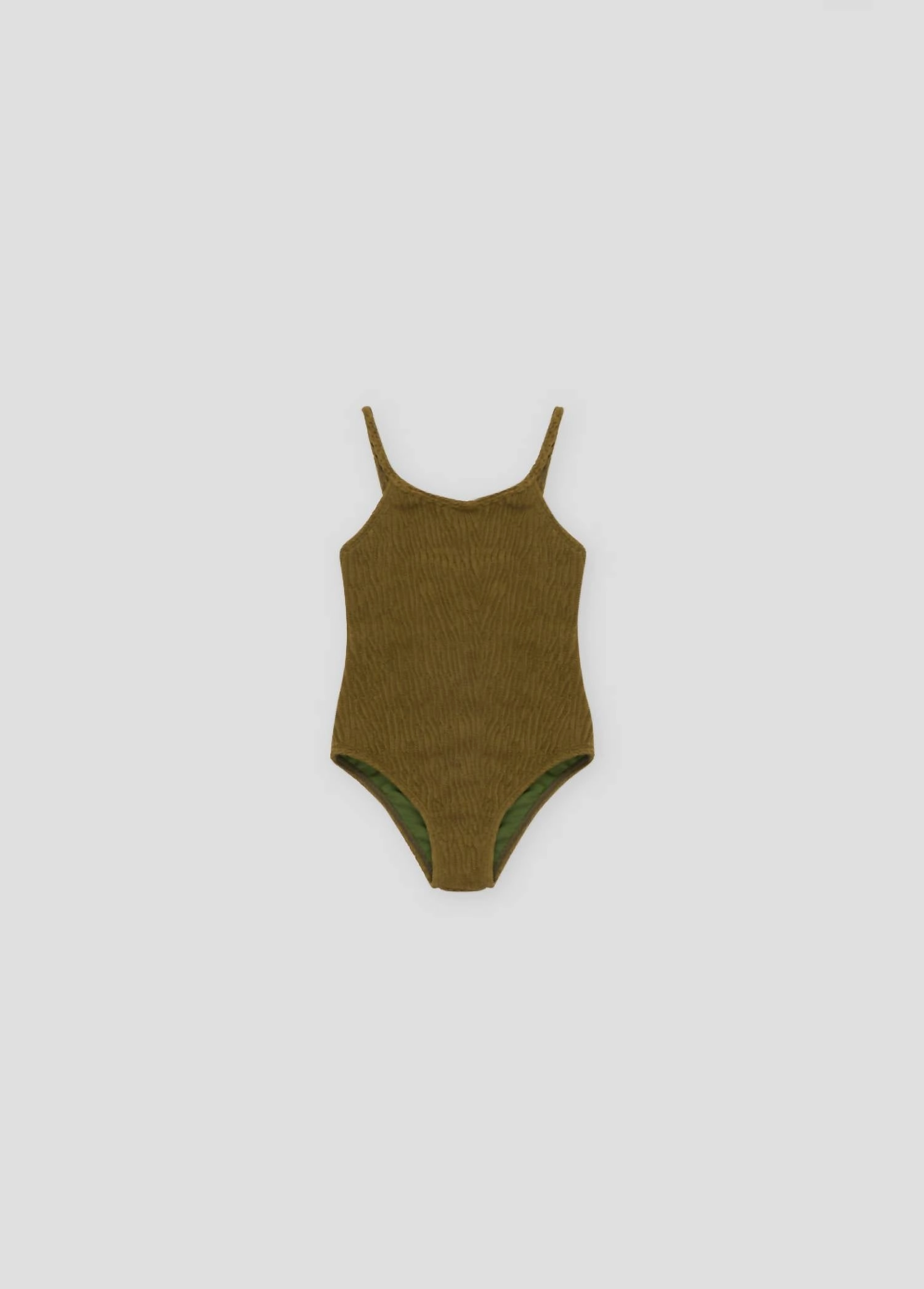 Girl's Smock Olivia Claro Swimsuit In Olive Green stylish teen girl swimsuits, teen girls swimwear sets
