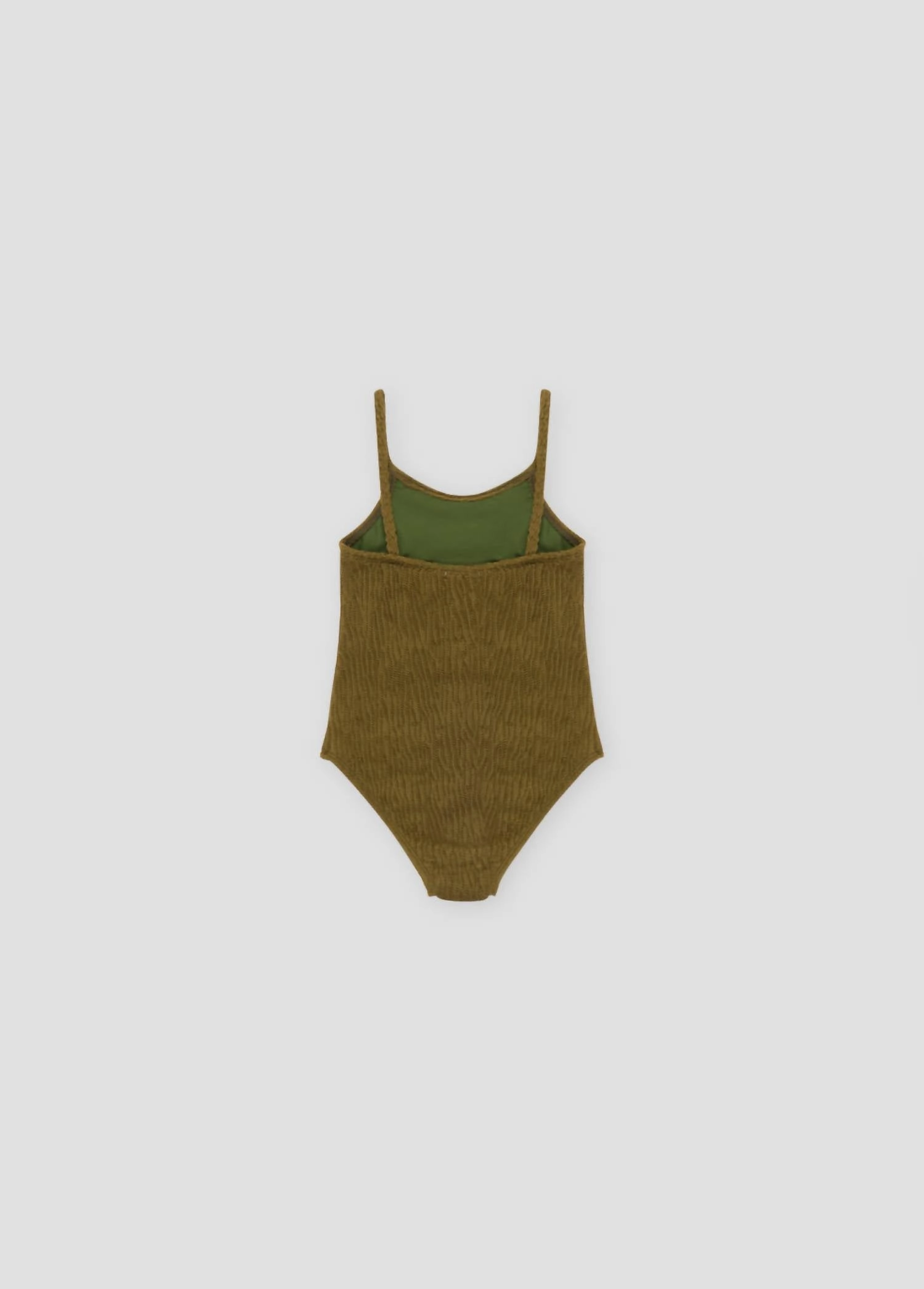 Girl's Smock Olivia Claro Swimsuit In Olive Green