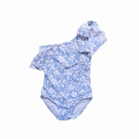 Girls Beliza One-Piece Swimsuit Set In Blue stylish teen girl swimsuits, teen girls swimwear sets