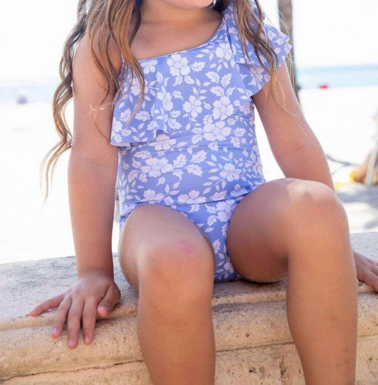 Girls Beliza One-Piece Swimsuit Set In Blue