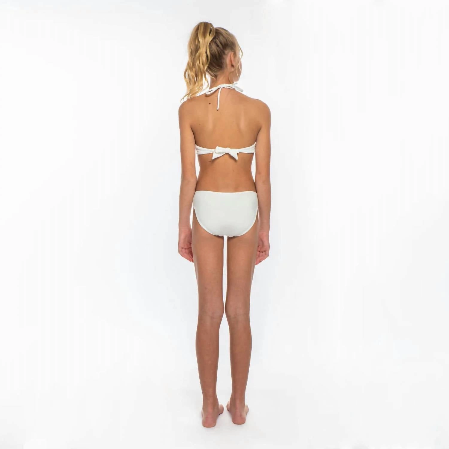Girls Daisy Bikini In White