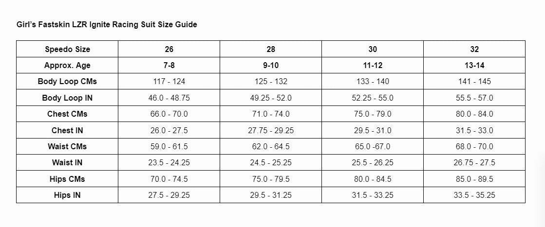 Girls Fastskin LZR Ignite Kneeskin - Blue/Multi