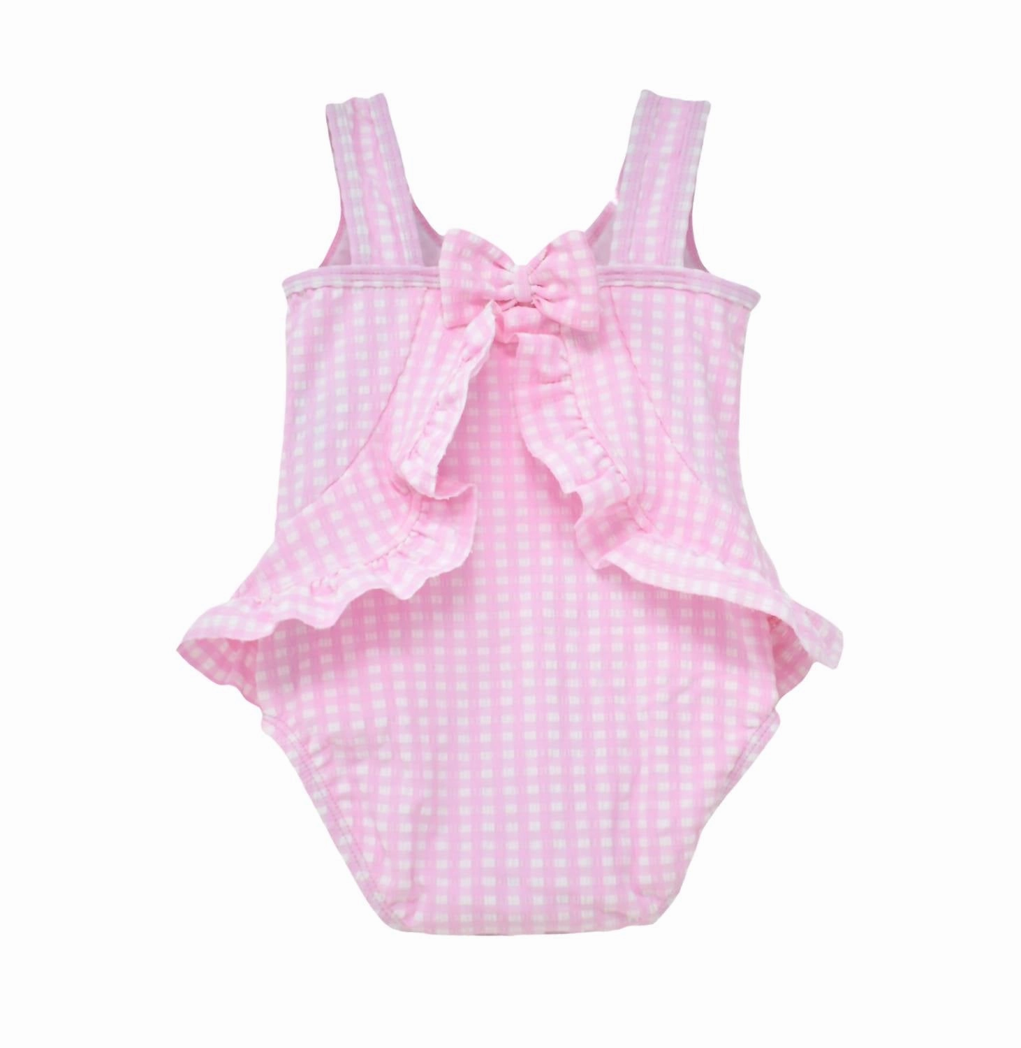 Girls One Piece Swimsuit In Pink