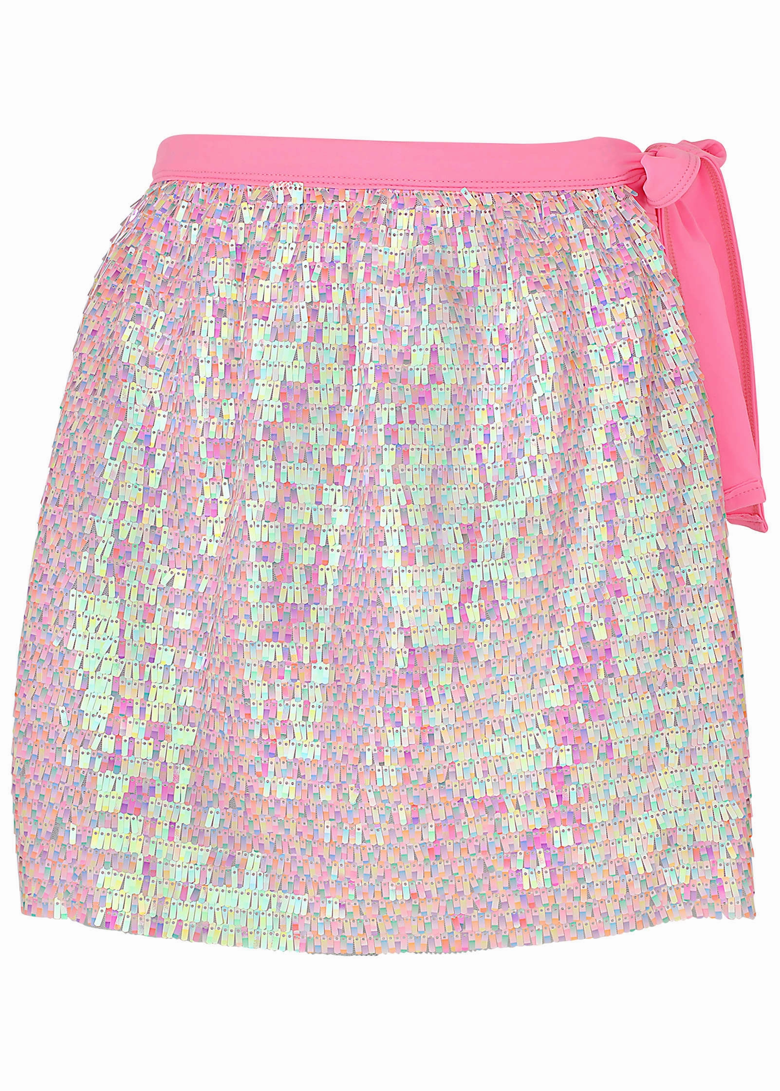 Glitz Cover-Up Wrap Skirt - Pink Multi