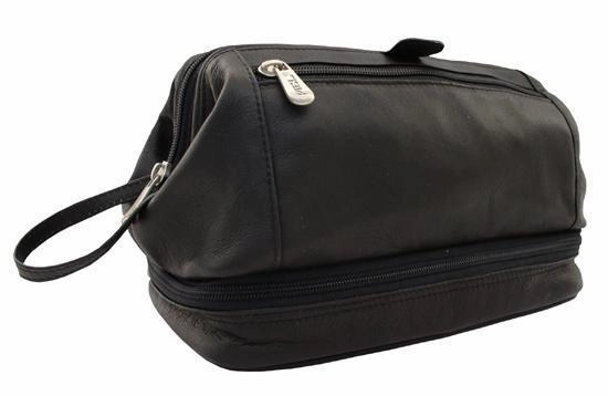 Piel Leather U Frame Utility Kit W/ Zip Bottom Travel Briefcase