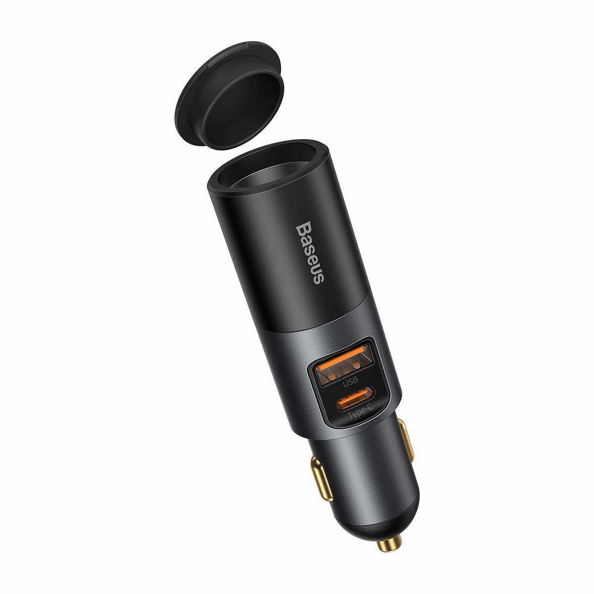 Trendy Picks Today Limited Stock Deals Baseus 120W Car Charger U   C   Cigarette Lighter Socket Grey (Ccbt-C0G)