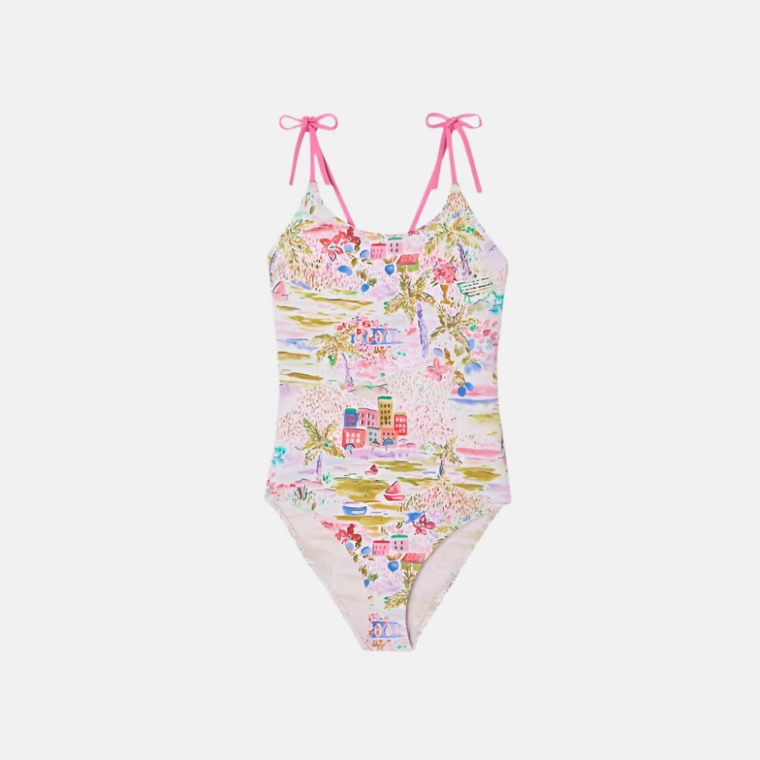 Graphic Swimsuit In Pink