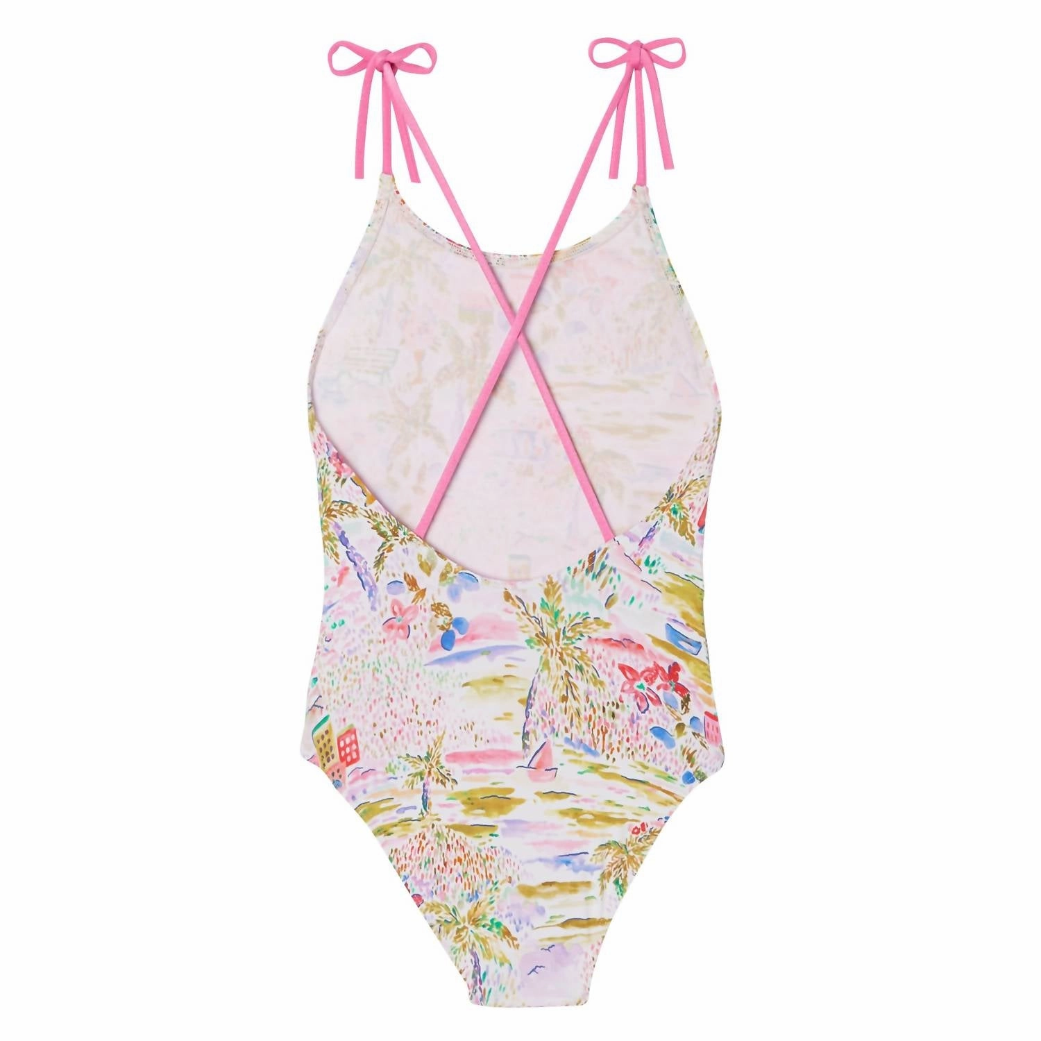 Graphic Swimsuit In Pink