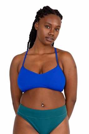 Grayson Bikini Top - Blueberry mix and match bikinis, stylish women's bikini options