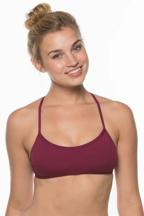 Grayson Bikini Top - Cabernet mix and match bikinis, stylish women's bikini options