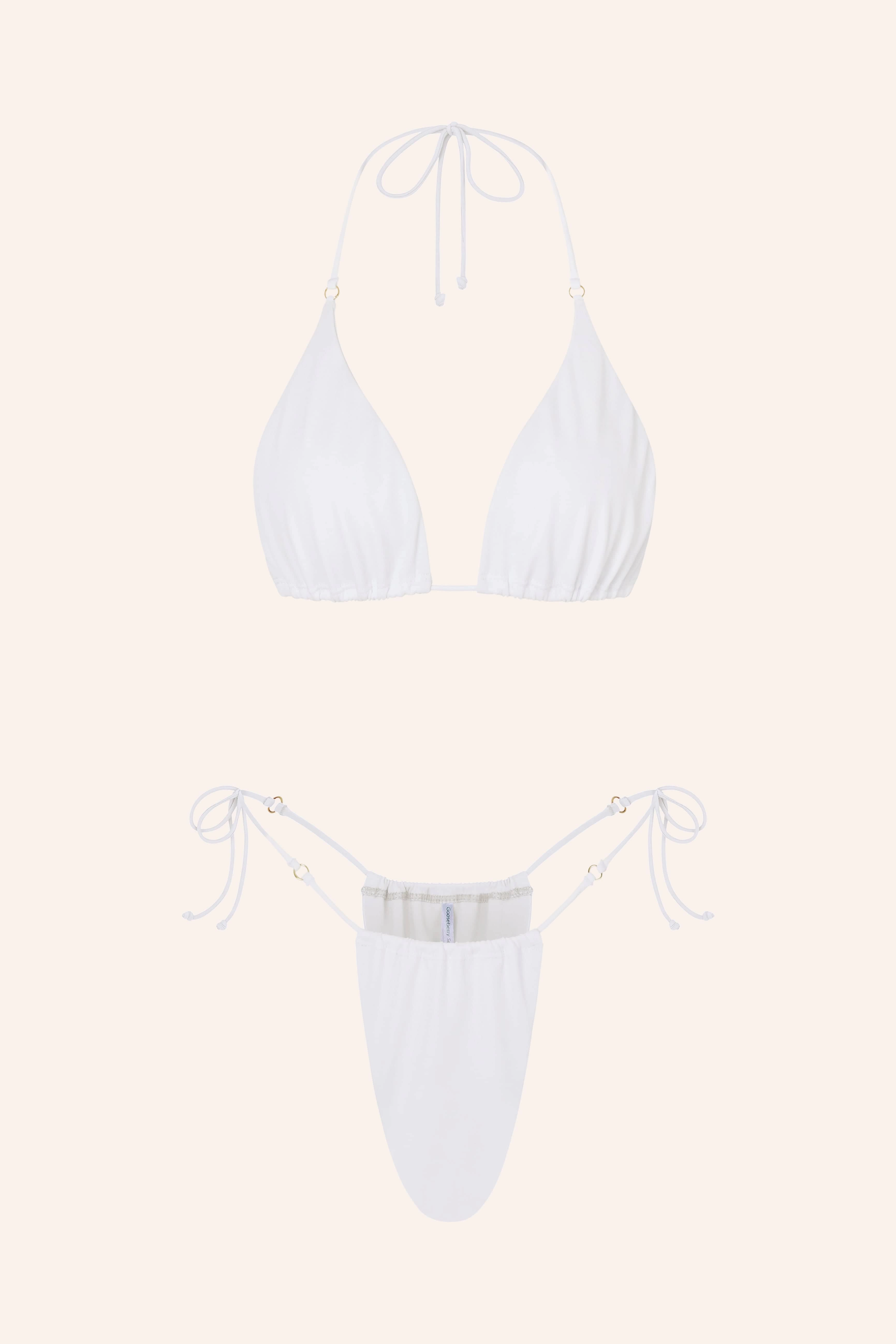 Halterneck Triangle White