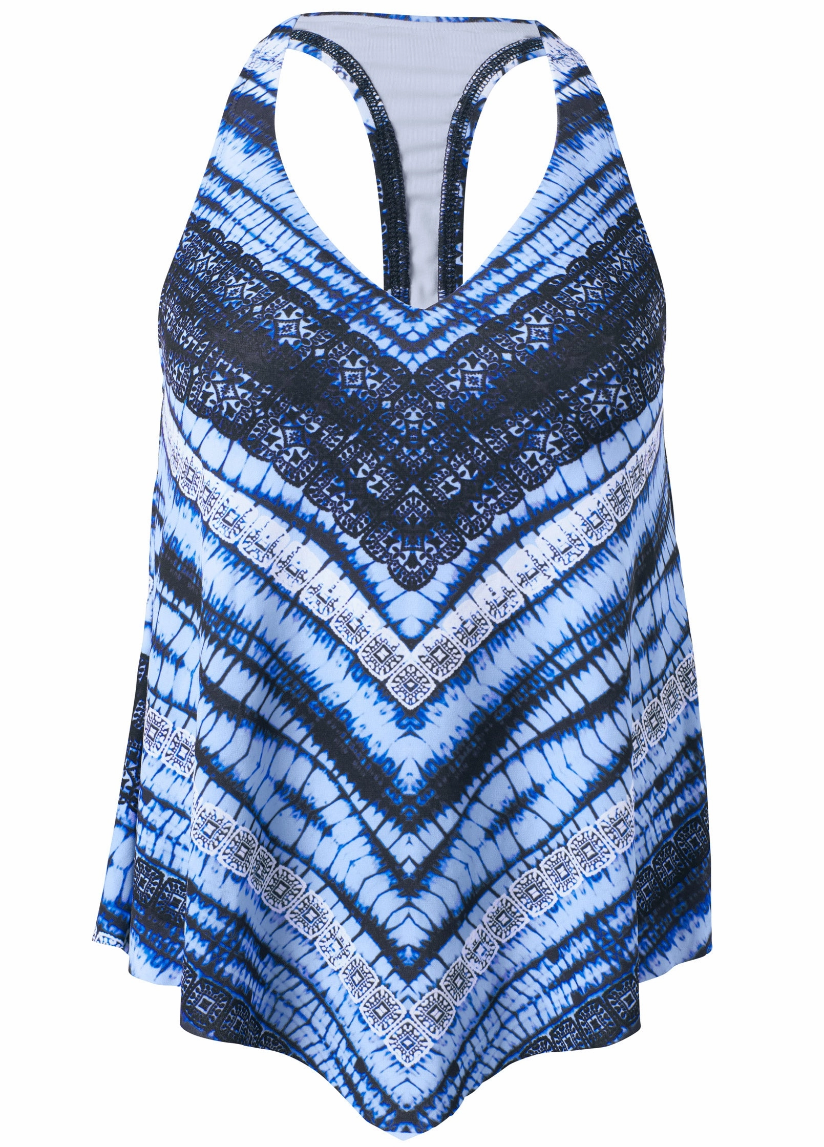 Handkerchief Tankini Top - Island Breeze