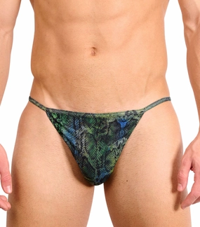 Havana Tan Through Swim Tanga tan through swimwear men, mens breathable swimwear