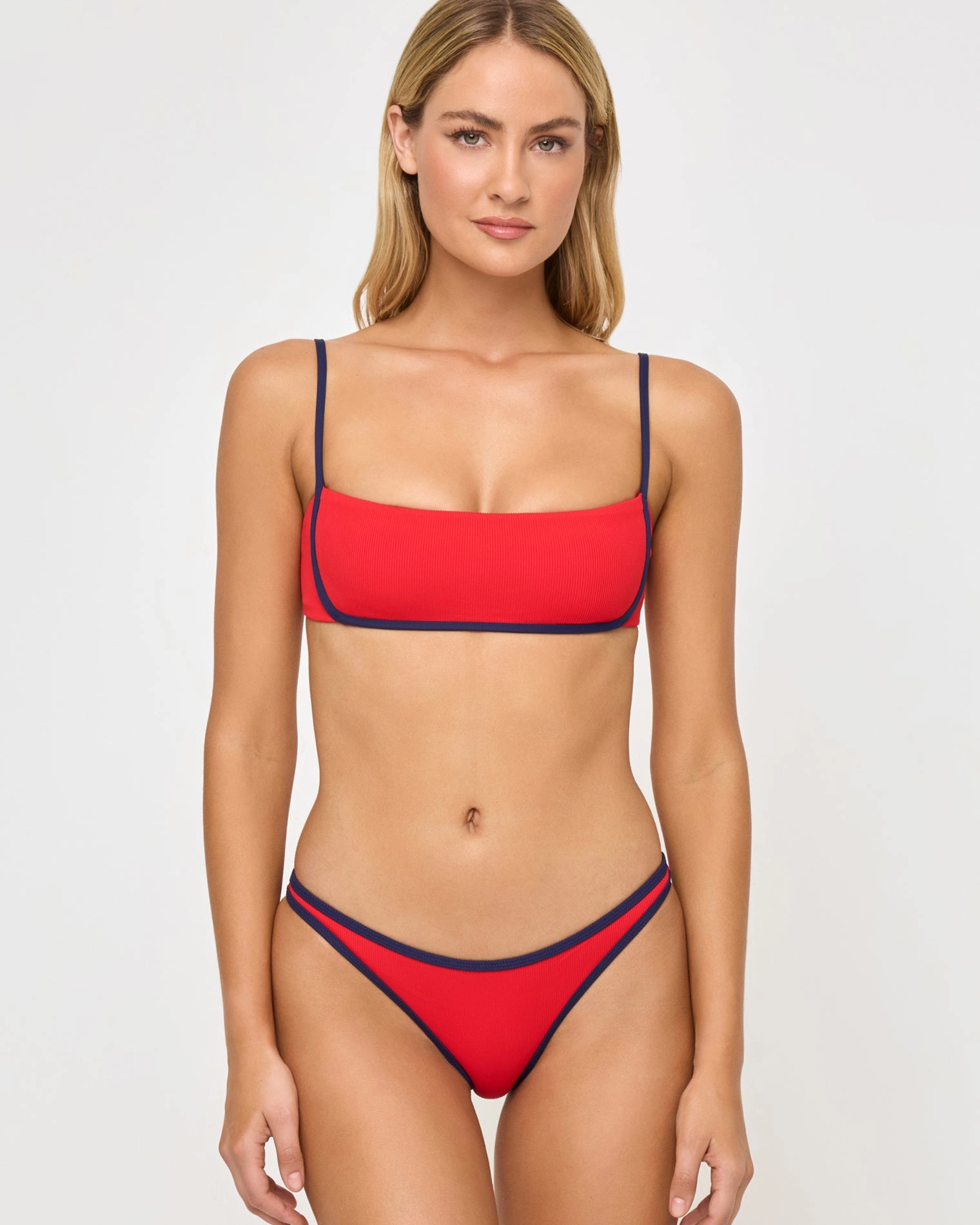 Hazel Bikini Top - Flame-Midnight