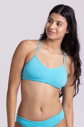 Heidi Bikini Top - Hawaii Blue all types of swimwear, stylish swimwear for all body types