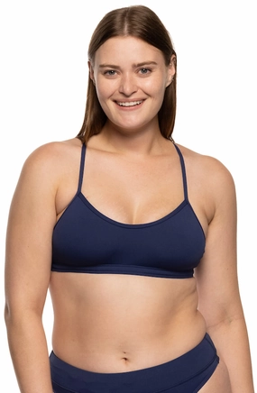 Heidi Bikini Top - Navy inclusive swimwear styles, all season swimwear options