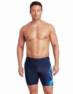 Helix Mid Swim Jammer - Navy/Blues casual mens swimwear, affordable swimwear for men