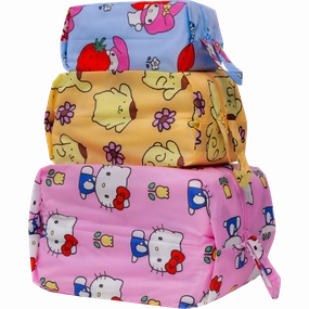 Rolling Carry-On Bag Hello Kitty 3D Zip Set