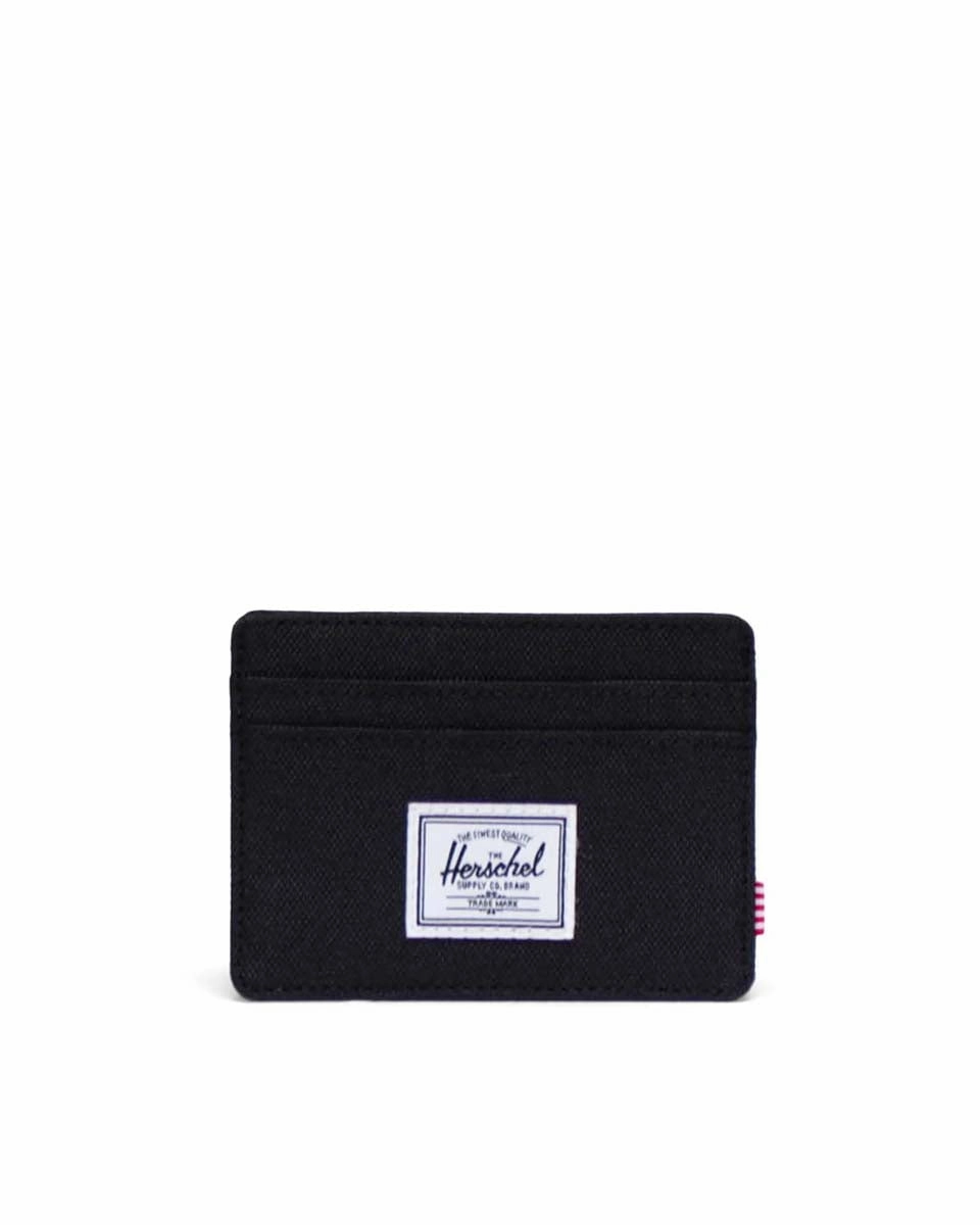 Secure Neck Wallet RFID Card Protector Herschel Charlie Cardholder - Black