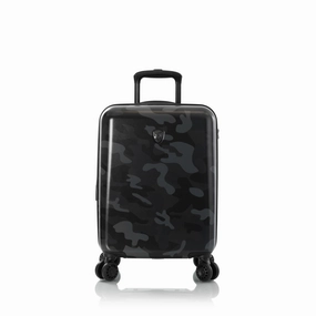 Heys Black Camo 21" Carry On Spinner Soft Luggage