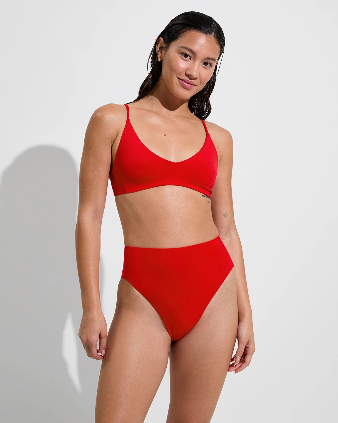 Hi Hi Bottom - Sweet Chili Heat sleek design swimwear for women, minimalist swim styles