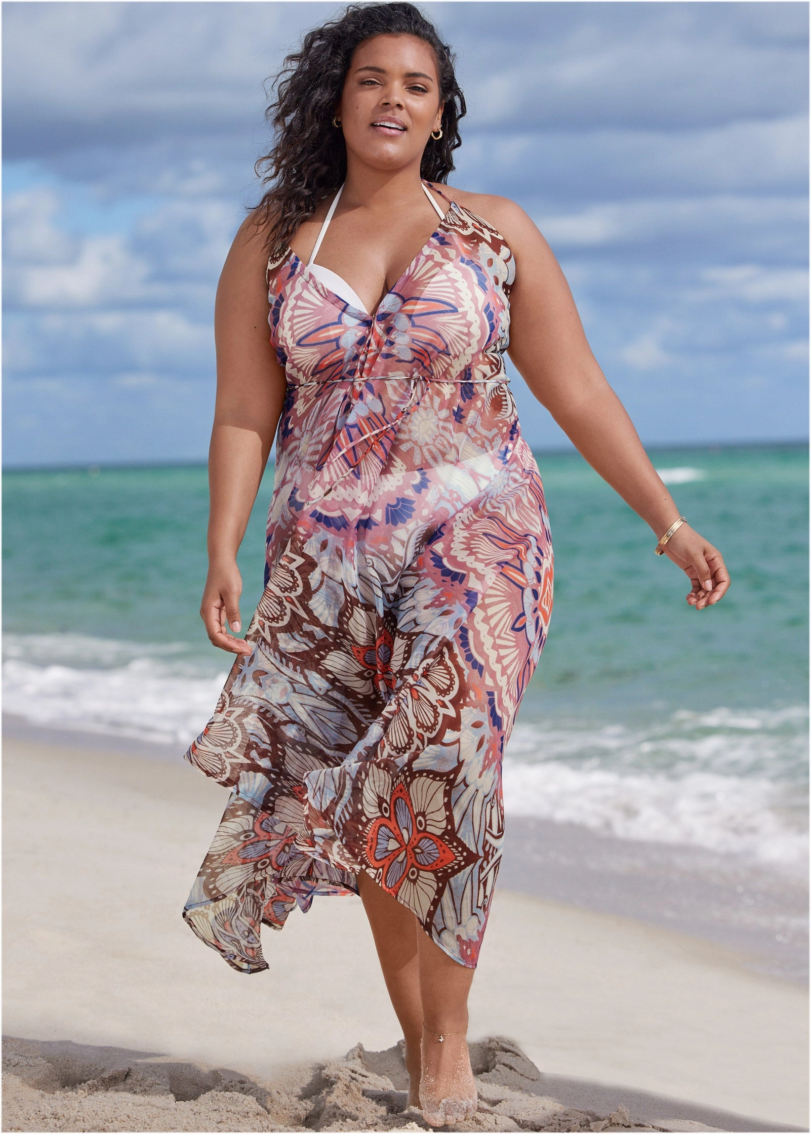 High-Low Cover-Up Dress - Summer Sands