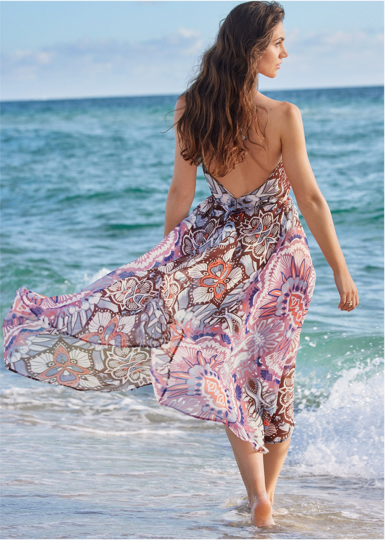 High-Low Cover-Up Dress - Summer Sands