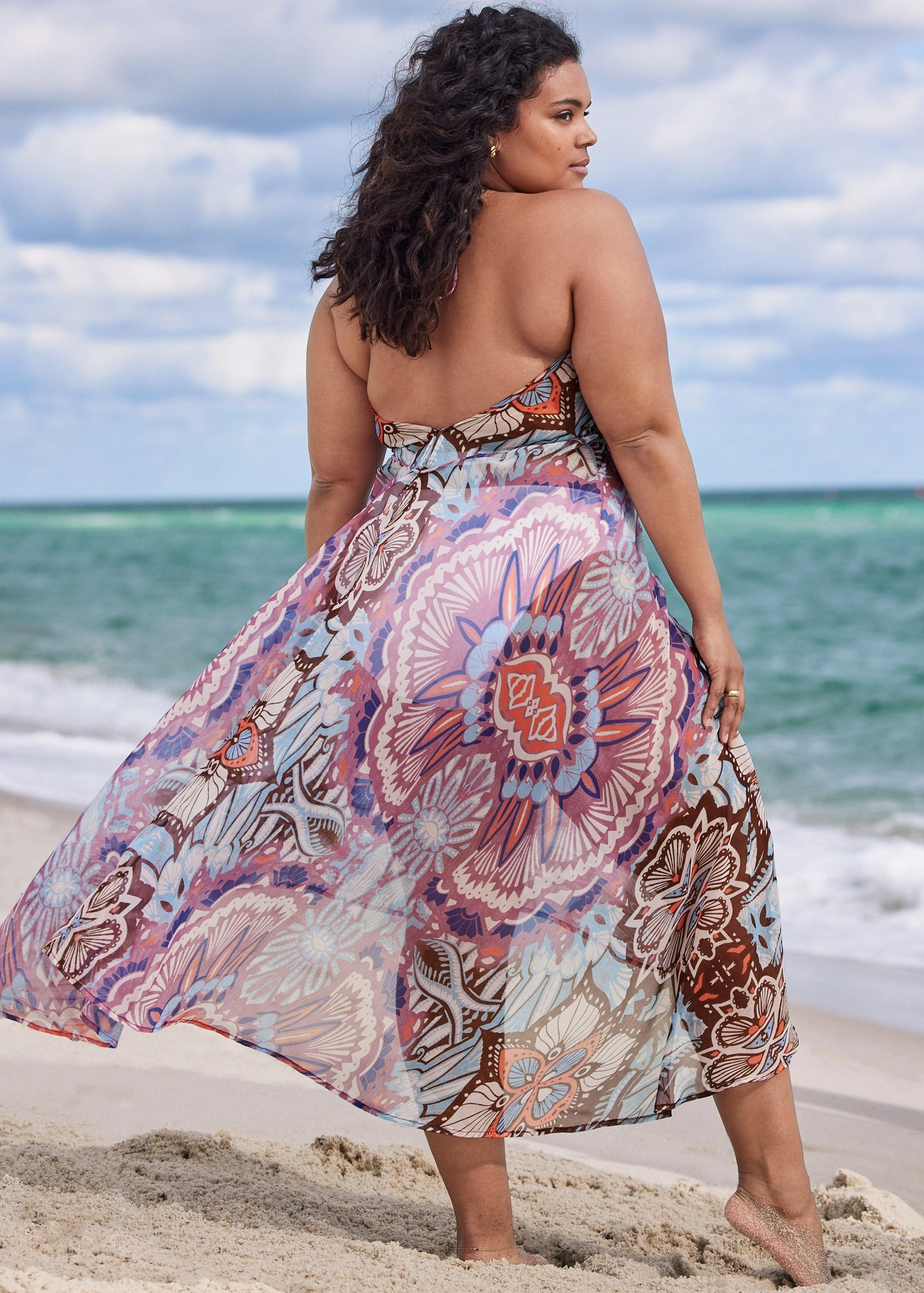 High-Low Cover-Up Dress - Summer Sands